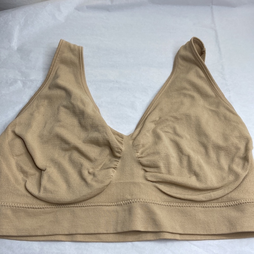 2 each nude Bestena size XL, sports bra, seamless, no pads gently used